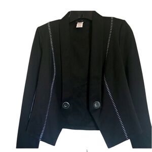 Vex Collection Open Crop Black Blazer Size 36/Medium